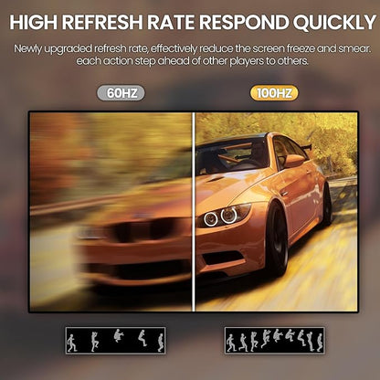 CRUA 27" Curved White Monitor, Full HD VA Panel 1800R 100HZ 120% sRGB - Image 5