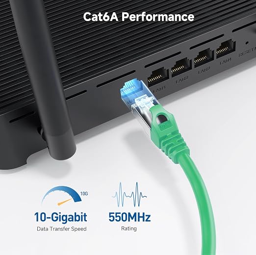 Cable Matters 10Gbps Snagless Shielded Cat 6A Ethernet Cable - 35ft - Image 4