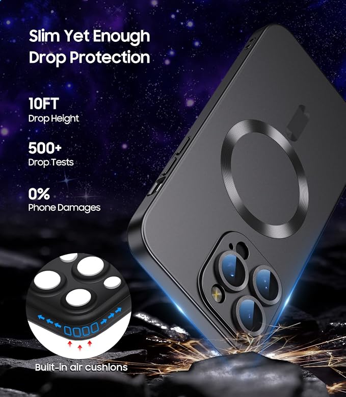 Magnetic for iPhone 15 Pro Max Case Slim Soft Silicone Bumper Shockproof - Image 4