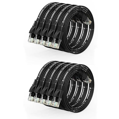 Cat 6 Ethernet Cable 1ft Flat Internet Network Cables by CableGeeker