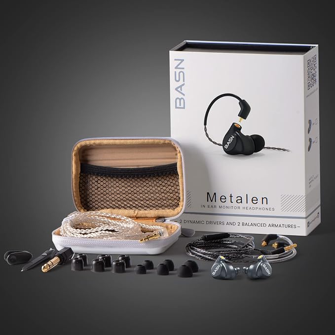 BASN Metalen in-Ear Monitors Headphones, Musicians Noise Isolating 4 Drivers - Image 6