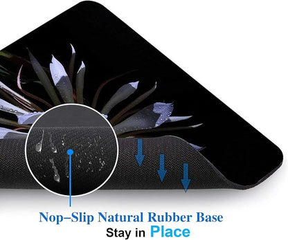Night Blooming Flower Mouse Pad, Flawless White Flowers Mousepad - Image 3