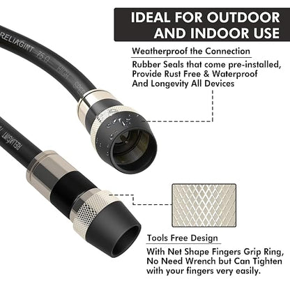 25ft RG6 Coaxial Cable, 75 Ohm TV Coax Cable - Image 5