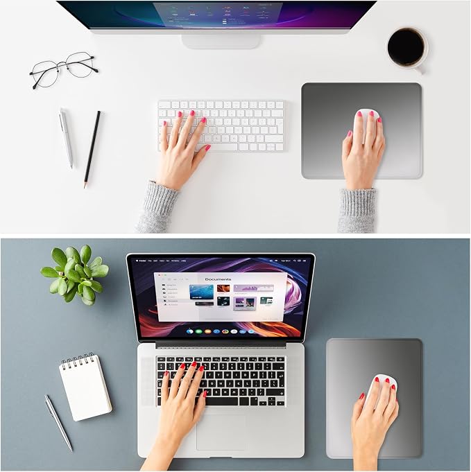 ITNRSIIET Mouse Pad Non-Slip Rubber Base Smooth Surface Stitched Edges - Image 2