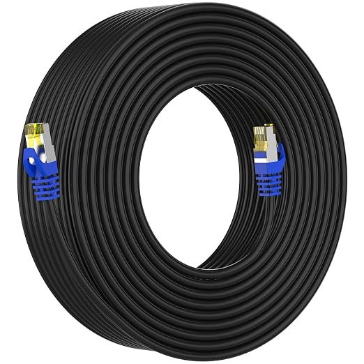 Cat 8 Ethernet Cable 10 ft, Heavy Duty High Speed Network Internet Cable by AoforzTech