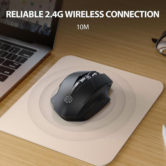 INPHIC Wireless Mouse Rechargeable, Upgraded Visible Battery, 2400 DPI - Image 2
