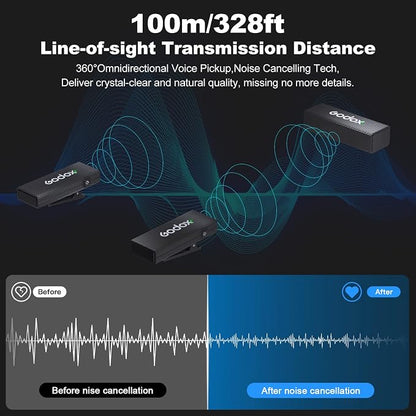 GODOX 【2025 Latest Model】 Movelink Mini LT Kit Wireless Microphone System - Image 3