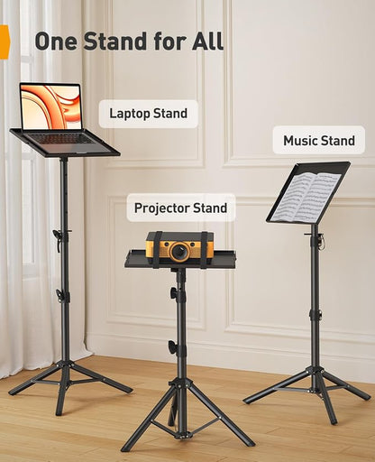 Perlegear Projector Stand Tripod, Portable Tall Projector Stand 90°Tilt - Image 5