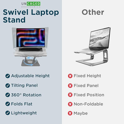 Uncaged Ergonomics Swivel Laptop Stand - Image 5