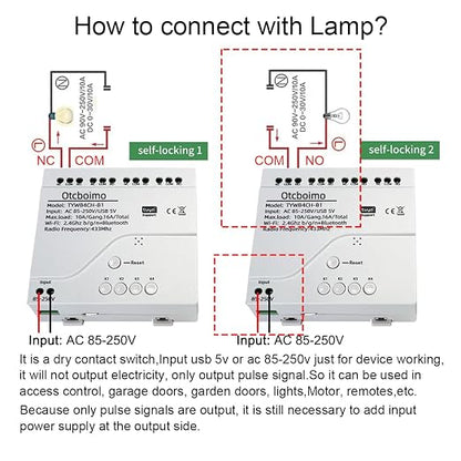 Smart WiFi Wireless Relay Switch Module, Tuya 4CH AC 85-250V/ USB 5V Smart Life - Image 7