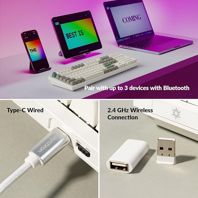 Keychron Q6 Max QMK/VIA Bluetooth Wireless /2.4 GHz/USB-C Wired Custom - Image 3