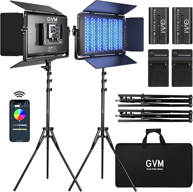 GVM 1500D RGB LED Video Light by GVMGreatVideoMaker