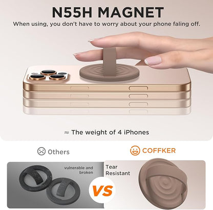 Magnetic Phone Ring Grip Holder, Silicone Finger Loop Grip, Compatible - Image 5
