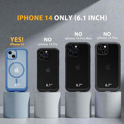 Miracase Magnetic for iPhone 14 Case 6.1", Full-Body Protective Bumper 14 Phone - Image 7