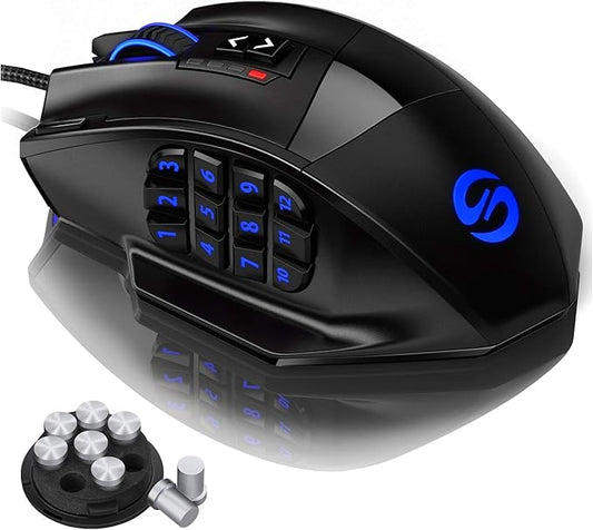 UtechSmart Venus Gaming Mouse RGB Wired, 16400 DPI High Precision Laser by UtechSmart