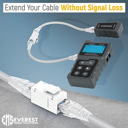 Everest RJ45 CAT6 Keystone Coupler in White - Image 4