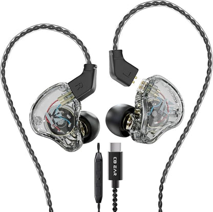 KBEAR KS1 USB C Headphones Crystal Clear Sound Earphones by Yinyoo