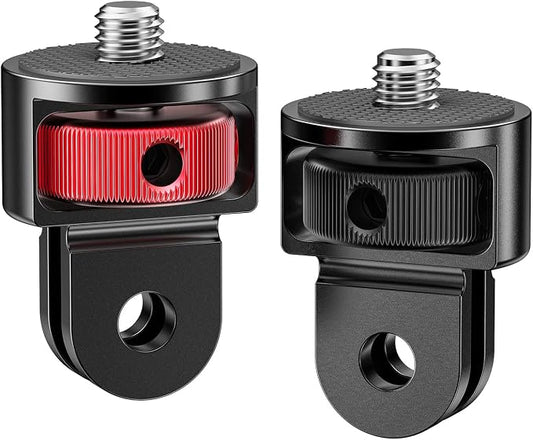 2 Pieces Camera Tripod Mount for Gopro Adapter 360°Adjustable Aluminum Alloy by Starbea