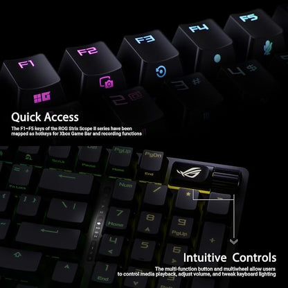ASUS ROG Strix Scope II 96 Wireless Gaming Keyboard, Tri-Mode Connection - Image 6