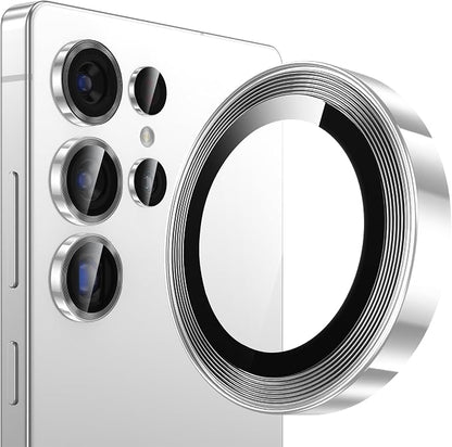 YWXTW S25 Ultra Camera Lens Cover, 9H Tempered Glass Upgraded Metal Edging by YWXTW