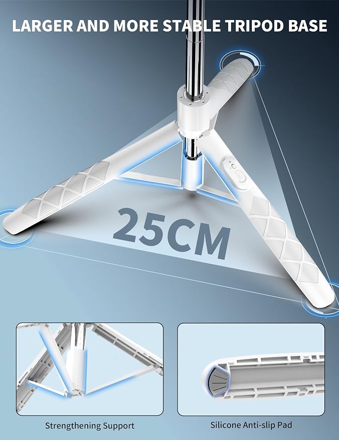 SelfieShow 71" Cell Phone Selfie Stick & Tripod, Smartphone Stand - Image 3