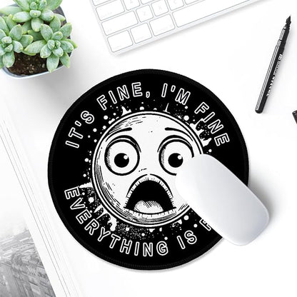 ITNRSIIET Round Mouse Pad with Stitched Edge Premium-Textured Waterproof - Image 6
