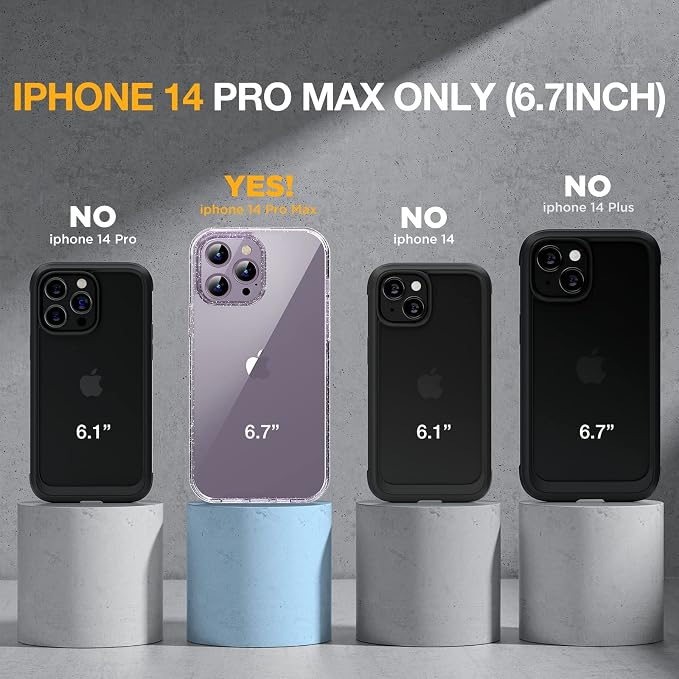 Miracase Glass Series Designed for iPhone 14 Pro Max Case 6.7 Inch, Upgrade - Image 6