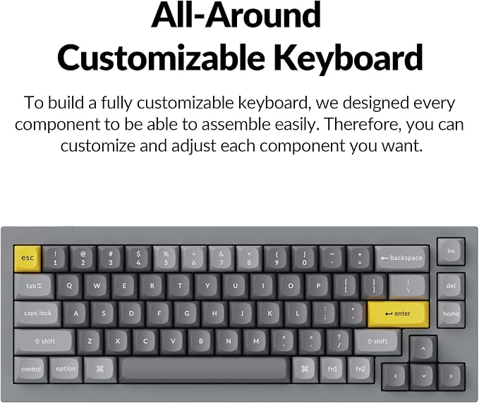 Keychron Q2 Wired Custom Mechanical Keyboard, QMK/VIA Programmable Macro - Image 4
