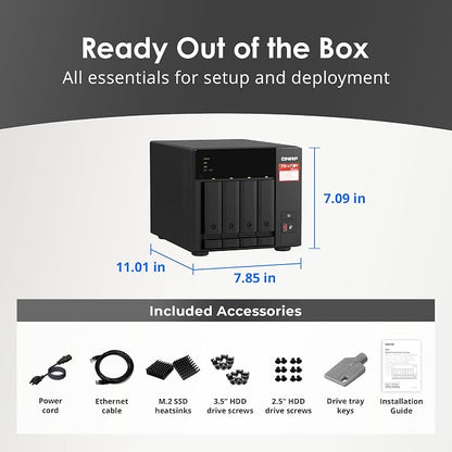 QNAP TS-473A-8G-US 4 Bay High-Speed Desktop NAS - Image 7