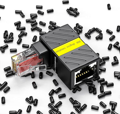 2 Pack Cat6 Ethernet Extenders 360 Degree Rotation, Cat5 Cat6 Extension Adapter - Image 6