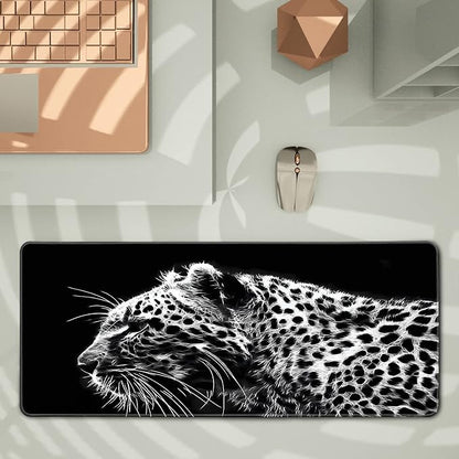 Black and White Gaming Mouse Pad 31.5 x 11.8 Inch Extended Large Mouse Pad - Image 3