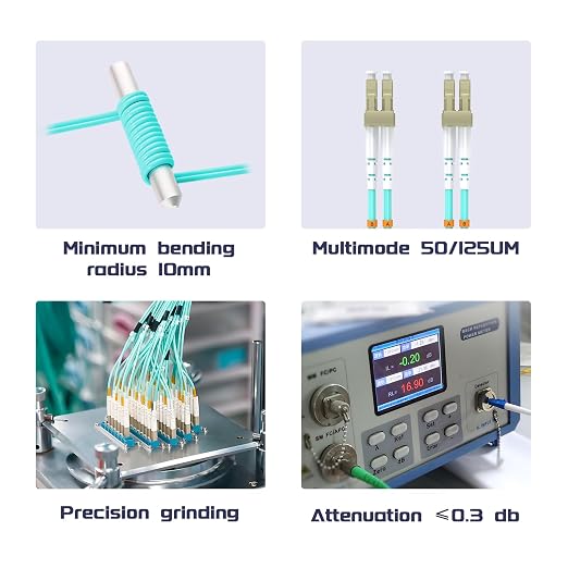 50Meters 165ft LC/UPC-LC/UPC 10GB Multi-Mode Fiber Optic Cable LC to LC OM3 - Image 5
