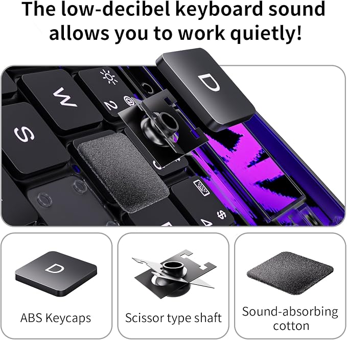 iPad Keyboard Case for iPad 10th Gen & 11th, Magic Wireless Keyboard - Image 9