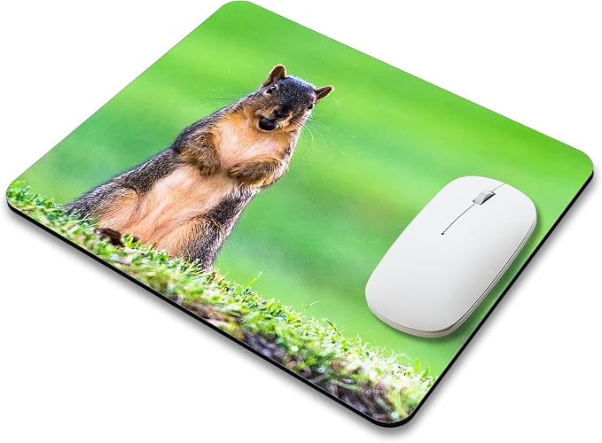 A Cute Animal on The Grass Mouse Pad Mat Rectangle Mousepad - Image 3