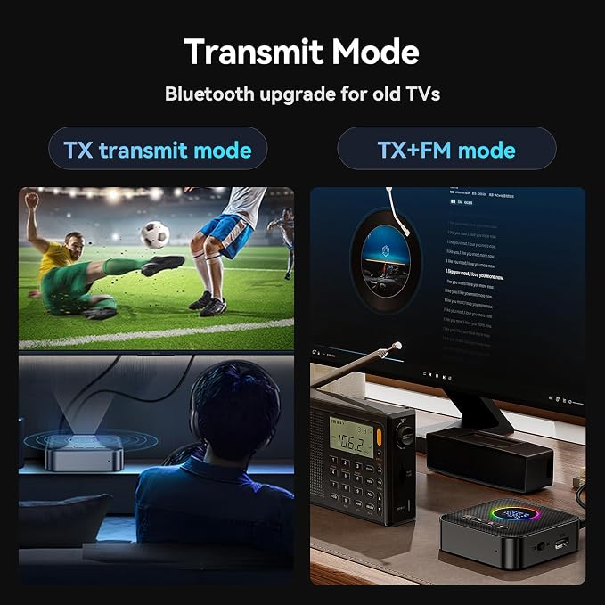 Bluetooth 5.4 Transmitter Receiver 3-in-1 Bluetooth Adapter HiFi Audio Receiver - Image 5
