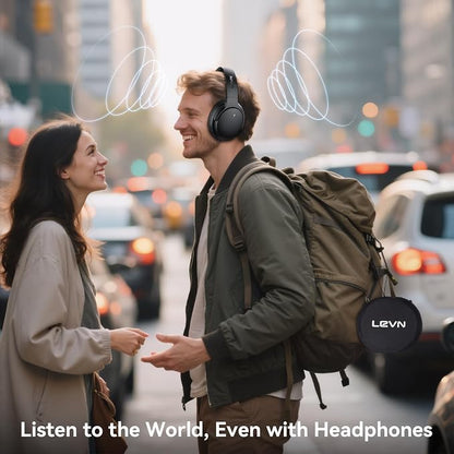 LEVN Hybrid Active Noise Cancelling Headphones, Wireless Headphones Bluetooth - Image 4