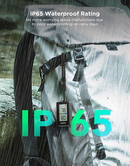 GoveeLife 2-in-1 Indoor Outdoor Thermometer Hygrometer IP65 Waterproof - Image 2
