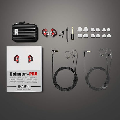 BASN Bsinger PRO in-Ear Monitors Hybrid Dynamic Dual Drivers Two Detachable - Image 6
