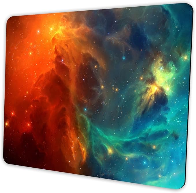 Galaxy Mouse pad, Non-Slip Washable Small Mouse mat 9.5 X 7.9 inch by Shalysong