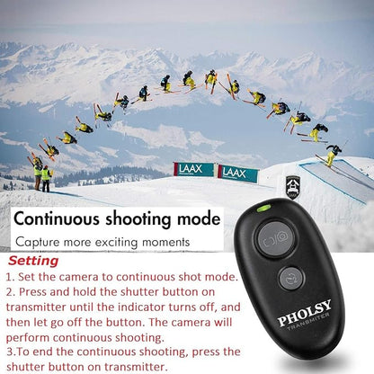 PHOLSY Wireless Shutter Release Remote Control - Image 6