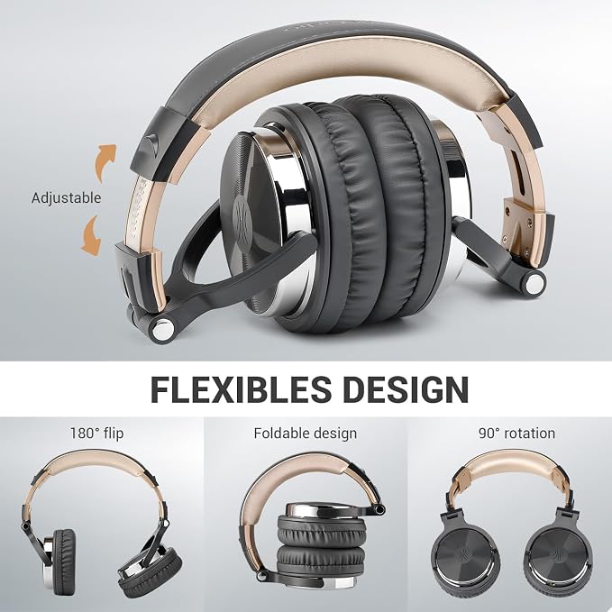 OneOdio Wired Over Ear Headphones Studio Monitor & Mixing DJ Stereo Headsets - Image 7
