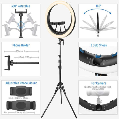 NEEWER 19 inch 2.4G Ring Light - Image 7