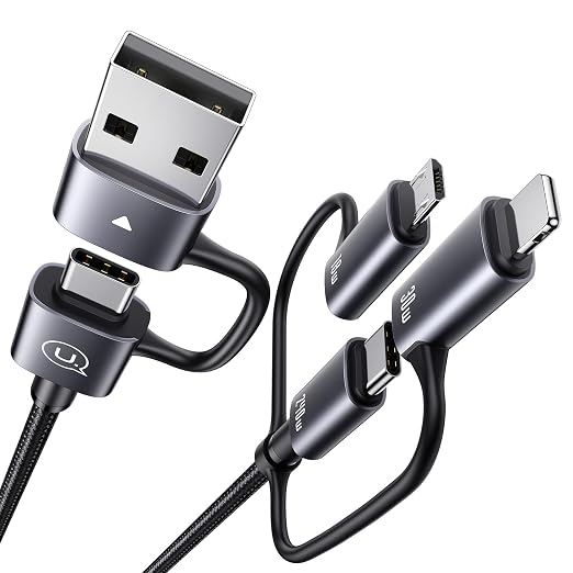 240W Multi Charging Cable, 6.6ft 6-in-1 USB C Cable Fast Charging Cords by USAMS