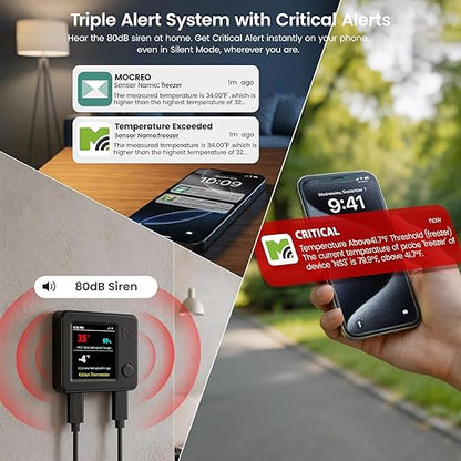 MOCREO WiFi Refrigerator Thermometer - Image 3