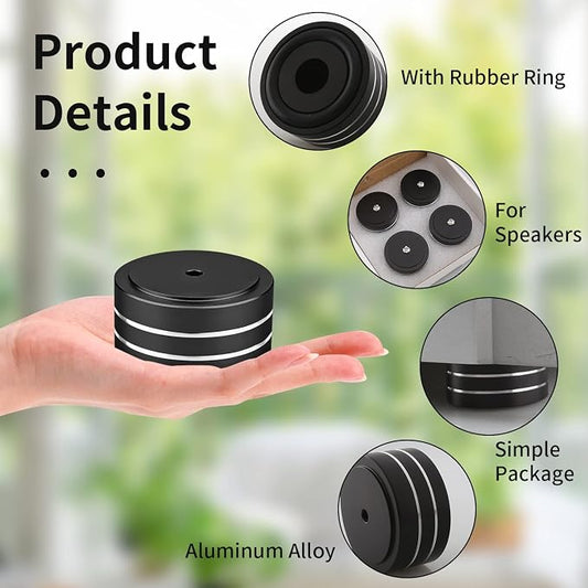 Audiocrast 4X HiFi Speaker Spikes Isolation Stand Feet Pad Aluminum 40x20mm - Image 2