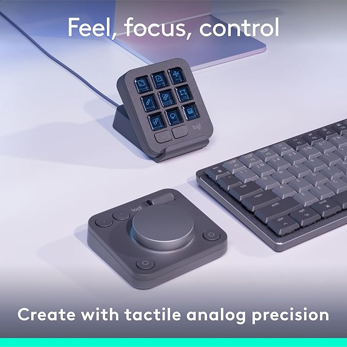 Logitech MX Creative Console, 9 Customizable LCD Keys, Stream Deck Accessories - Image 6