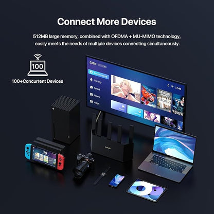 Tenda BE5100 Dual Band WiFi 7 Router – 1x2.5G + 3x1G Ports, Easy Setup - Image 5