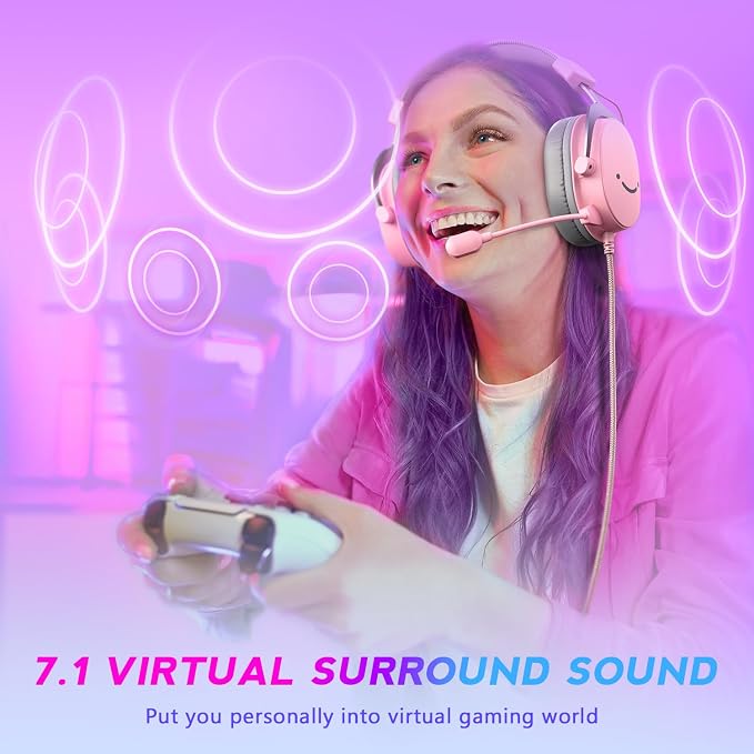 FIFINE USB Gaming Headset, PC Over-Ear Wired Streaming Headset - Image 3