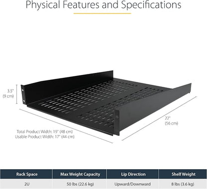 StarTech.com 2U Server Rack Shelf - Image 2