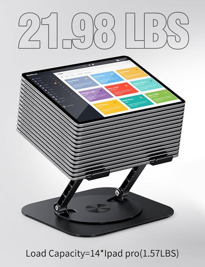 Adjustable Laptop Stand with 360 Rotating Base, Computer Stand - Image 5